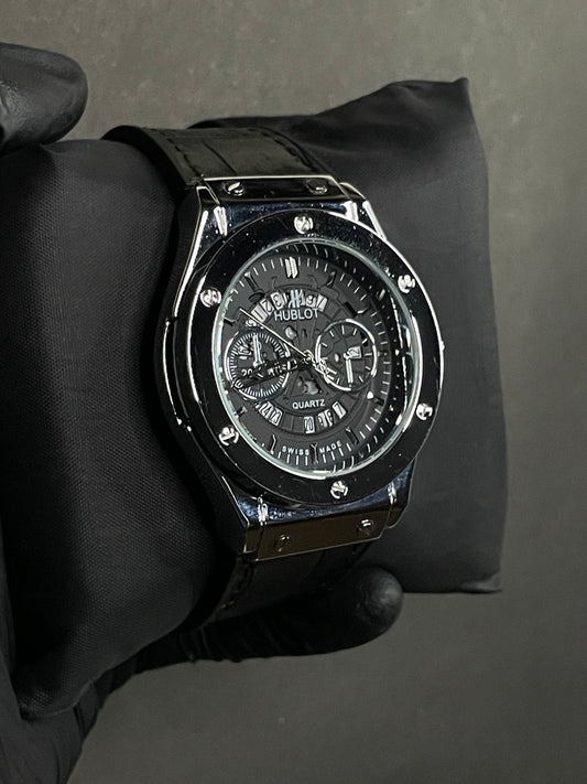 Elegent Black Hublot Quartz Watch